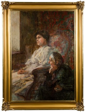 Zygmunt Papieski (1852 Kraków -1927 tamże), Matka z córką