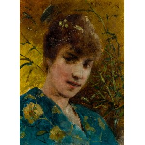 Henryk Piątkowski (1853-1932), Kobieta w kimonie