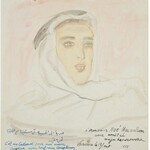 Maja Berezowska (1893 lub 1898 Baranowicze-1978 Warszawa), Portret Libańczyka, 1955 r.