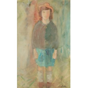 Zygmunt Landau (1898 Łódż - 1962 Tel Aviv), Dziewczynka w kapeluszu, 1936 r.