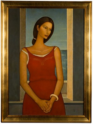 Roman Zakrzewski (ur. 1955 r.), Kobieta na tle okna, 1998 r.