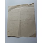ENTRANCE EXAM RECEIPT, LVIV, 1900