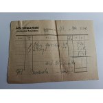 INVOICE AND RECEIPT: KOŚCIERZYNA, TCZEW, STRUCZYŃSKI COLONIAL WHOLESALE STORE, 1938
