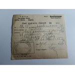 INVOICE, KOŚCIERZYNA, GDYNIA RAILWAY DIRECTORATE, 1938, STAMP