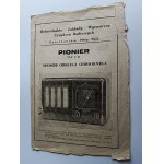 USER MANUAL FOR THE PIONIER U II RADIO, DZIERŻONIÓW MODEL