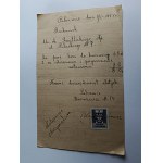 RECEIPT FROM PABIANICE, KONIE, 1951, STAMP: STAMP DUTY