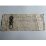 PROMISSORY NOTE, ŻYWIEC, ŁODYGOWICE, BĘDZIN, 1929 STAMP