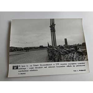 PHOTO DE LA RÉPUBLIQUE POPULAIRE DE POLOGNE, LE 15 JUILLET DANS LES CHAMPS DE GRUNWALD – PHOTO DE WRÓBLEWSKI