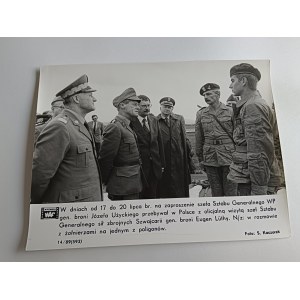 PHOTO DE LA RÉPUBLIQUE POPULAIRE DE POLOGNE, ARMÉE POLONAISE, JÓZEF UŻYCKI, EUGEN LUTHY, PHOTO DE KACZOREK