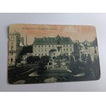 WARSAW, MICKIEWICZ MONUMENT, SLAUGHTERHOUSE INSPECTION STAMP