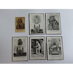 ENSEMBLE DE 6 TABLEAUX : LE CALVAIRE DE ZEBRZYDOWSKA, LE SANCTUAIRE, LE TABLEAU DE LA VIERGE MARIE