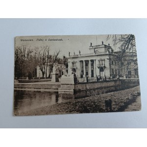 WARSZAWA PAŁAC W ŁAZIENKACH, ZNACZEK, STEMPEL 1928 R