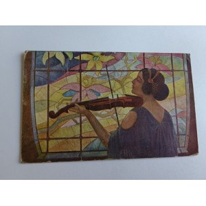 POLISH PAINTING: NIECZUJA URBAŃSKI, SONG OF LONGING, VIOLIN