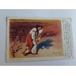 POLISH PAINTING, STAMP, KRAKOW, 1900, STAMP