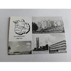WOJEWÓDZTWO LUBELSKIE LUBLIN MAPKA PUŁAWY DĘBLIN NAŁĘCZÓW, MAŁY NAKŁAD
