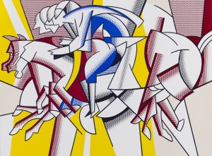 Roy Lichtenstein (1923 Nowy Jork - 1997 Nowy Jork), Plakat wystawy w Leo Castelli Gallery, 1975