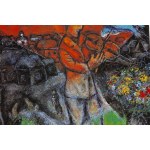 Marc Chagall (1887, Lozno near Vitebsk – 1985, Saint-Paul-de-Vence), Poster The Fiddler, 1979