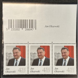 JAN OLSZEWSKI, 2022, Fi. 5233 ** STRIP WITH THE NAME OF THE ISSUE