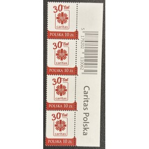 CARITAS, 2021, Fi. 5179 ** STRIP WITH THE ISSUE NAME