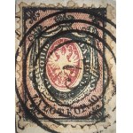 KINGDOM OF POLAND, 1860, 1 fi. (unused), CUT-OUT, CERTIFICATE