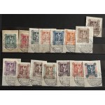 PLEBISCITE POSTAGE STAMPS—KWIDZYN, MILAN EDITION, 1920, Sheets 1–14, Canceled