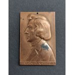 Badge. Fryderyk Chopin. J. Aumiller. Warsaw Mint. 1926.