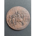 Bronze medal. Henryk Dąbrowski. 1918. On the 100th anniversary of his death.