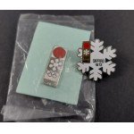 A pair of badges. Sapporo. 1972.