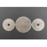Set of 3 casino chips. Austria. Interwar period