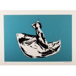 Banksy (b. 1973) Not Banksy “Dancer G/Blue 2019”