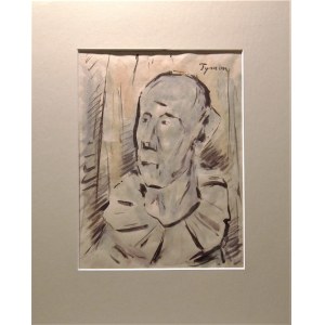 Tymon Niesiołowski (1882-1965), Portrait de l'acteur Franciszek Rychłowski