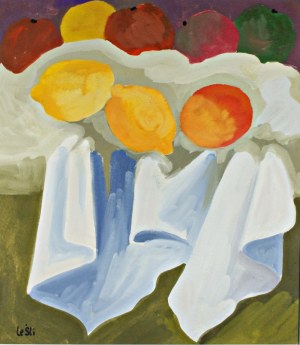 Leon Śliwiński (1916 Płock - 2001 Wiedeń), Martwa natura z owocami, 1985
