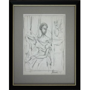 Zygmunt Józef Menkes (1896-1986), Portrait d'une jeune fille