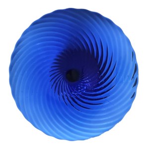 Designed by Ryszard Serwicki, Spirelli/Twist cobalt-glazed platter, HSG Ząbkowice