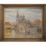 Irena Nowakowska-Acedańska (1906-1983), Kraków, Widok na Rynek od kościoła św. Wojciecha