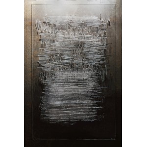 Marta Wojciechowska, Razor Blades (glass painting)