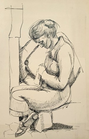 Zdzisław Cyankiewicz Cyan (1912-1981), Bez tytułu (Siedząca)