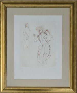 Leonor Fini (1907-1996), Brak tytułu (Trzy postacie) z serii Regards