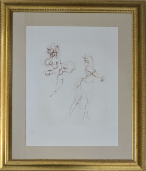 Leonor Fini (1907-1996), Brak tytułu (Para kobiet) z serii Regards