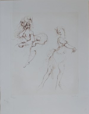 Leonor Fini (1907-1996), Brak tytułu (Para kobiet) z serii Regards