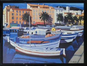 Jean-Claude Quilici (ur. 1941), Barques de pecheurs dans le port d'Ajaccio/ Łodzie rybaków w porcie Ajaccio
