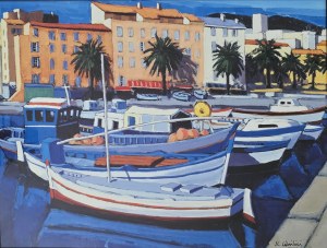 Jean-Claude Quilici (ur. 1941), Barques de pecheurs dans le port d'Ajaccio/ Łodzie rybaków w porcie Ajaccio