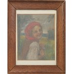 Kasper Żelechowski (1863-1942), Portret wiejskiej dziewczyny