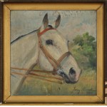 Jerzy KOSSAK (1886–1955), "Head of a White Horse" (1949)