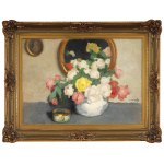 Alfons KARPIŃSKI (1875–1961), "Still Life with a Bouquet of Roses"