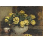 Alfons KARPIŃSKI (1875–1961), "Yellow Roses and Porcelain"