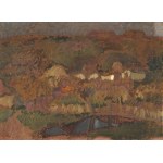 Kazimierz SICHULSKI (1879–1942), "Landscape with a White Cottage" (1913)