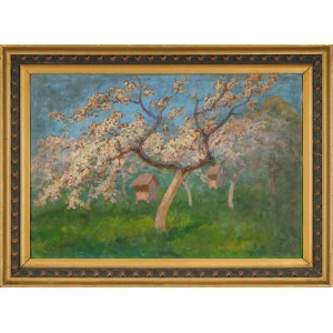 Zefiryn ĆWIKLIŃSKI (1871–1930), Apple Tree in Bloom (1921)