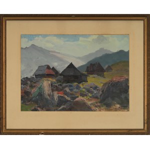 Michał STAŃKO (1901–1969), “Huts in the Tatra Mountains”