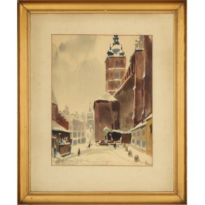 Franciszek TUREK (1882–1947), St. Mary's Square in Kraków